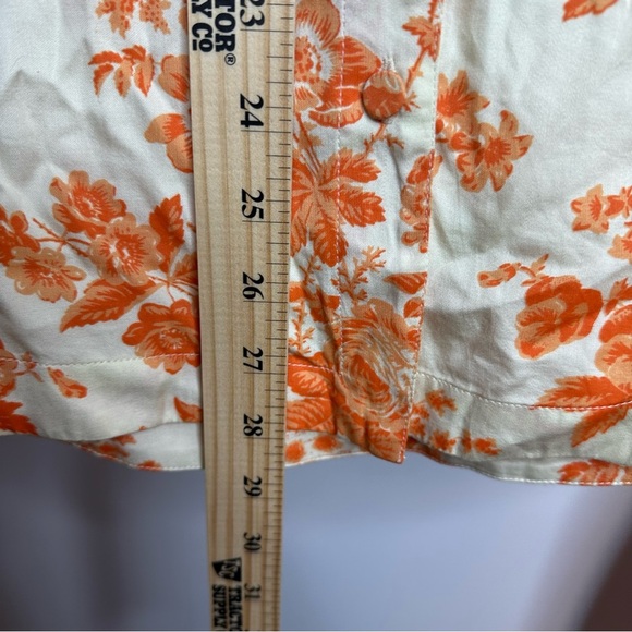 UnderProtection Wilda Short Sleeve and Shorts Pajama set Womens Small Orange NEW - Picture 7 of 16